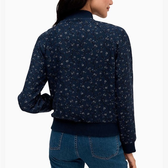 NEW Kate Spade Out West Wild Roses Sz XS Reversible Bomber Jacket - Picture 12 of 12